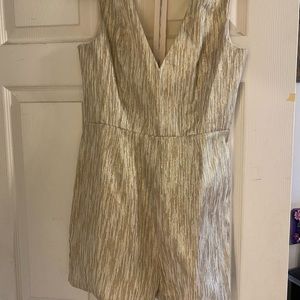 ARK AND CO GOLD ROMPER NWT